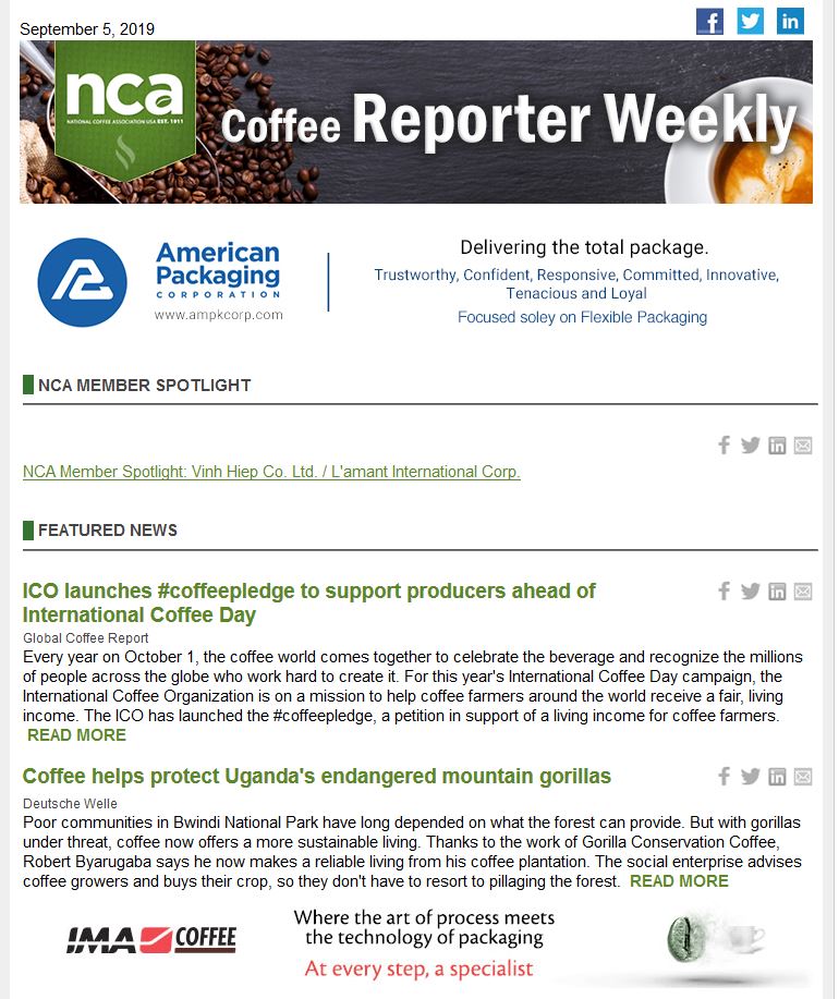 National Coffee Association USA > Your Coffee Business > Coffee